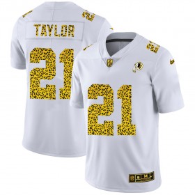 Washington Redskins Tröjor Sean Taylor 21 Nike Flocked Leopard Print Vit - Herr